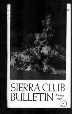 Sierra Club Bulletin 1949 Vol 34 No 2 February thumbnail
